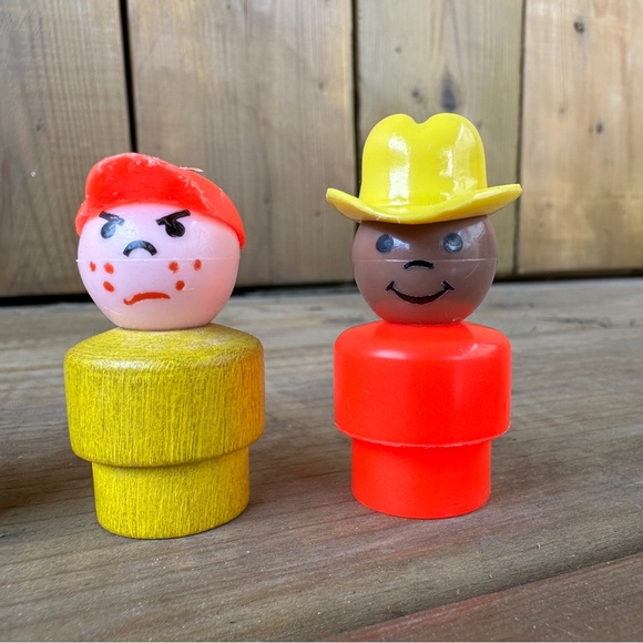 Vintage Fisher Price Little People Toy Figures Mixed Lot of 5 - Picture 3 of 6